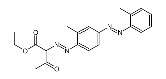 ethyl 2-[[2-methyl-4-[(o-tolyl)azo]phenyl]azo]-3-oxobutyrate Structure