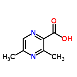 3,5-二甲基吡嗪-2-羧酸结构式