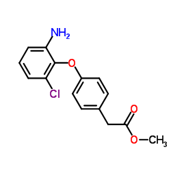 Methyl [4-(2-amino-6-chlorophenoxy)phenyl]acetate Structure