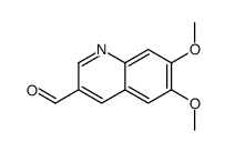 6,7-二甲氧基-喹啉-3-甲醛结构式