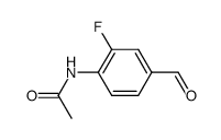 4-acetylamino-3-fluoro-benzaldehyde Structure