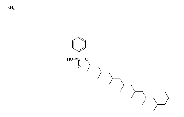 ammonium (1,3,5,7,9,11,13,15-octamethylhexadecyl)benzenesulphonate结构式