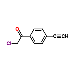 Acetophenone,2-chloro-4'-ethynyl-(6CI) Structure