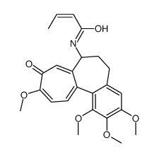 (E)-N-(1,2,3,10-tetramethoxy-9-oxo-6,7-dihydro-5H-benzo[a]heptalen-7-yl)but-2-enamide结构式