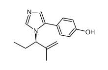(R)-(+)-4-(1-(2-methylpent-1-en-3-yl)-1H-imidazol-5-yl)phenol结构式