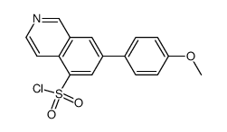 7-(4-methoxy-phenyl)-isoquinoline-5-sulfonyl chloride结构式