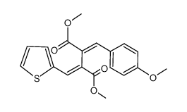 dimethyl (E,E)-2-<(4-methoxyphenyl)methylene>-3-(2-thienylmethylene)succinate Structure