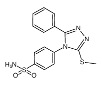 4-(3-methylthio-5-phenyl-4H-1,2,4-triazol-4-yl)benzenesulfonamide Structure