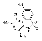 sulfanilic acid-(2,4-diamino-5-chloro-anilide)结构式