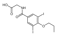 2-[(3,5-diiodo-4-propoxybenzoyl)amino]acetic acid结构式