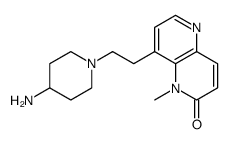 8-[2-(4-amino-1-piperidinyl)ethyl]-1-methyl-1,5-naphthyridin-2(1H)-one结构式