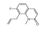 7-fluoro-1-methyl-8-(2-propen-1-yl)-2(1H)-quinolinone Structure