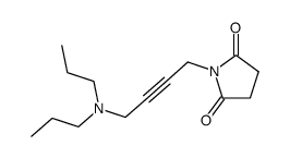 1-(4-Dipropylamino-but-2-ynyl)-pyrrolidine-2,5-dione结构式