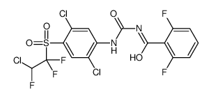 N-[[2,5-dichloro-4-(2-chloro-1,1,2-trifluoroethyl)sulfonylphenyl]carbamoyl]-2,6-difluorobenzamide结构式