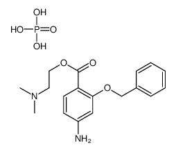 2-(4-amino-2-phenylmethoxybenzoyl)oxyethyl-dimethylazanium,dihydrogen phosphate Structure