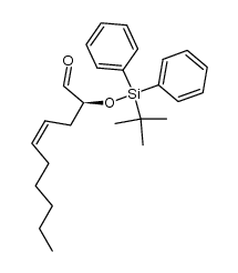 2(S)-[(tert-butyldiphenylsilyl)oxy]-4(Z)-decenal结构式