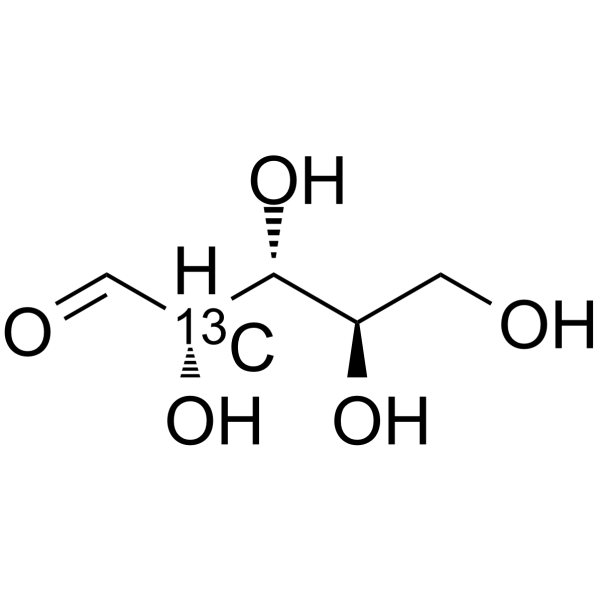 D-Arabinose-13C-3 Structure