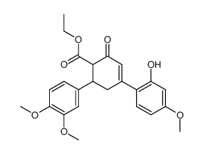 ethyl 2-hydroxy-3'',4,4''-trimethoxy-5'-oxo-2',3',4',5'-tetrahydro-[1,1':3',1''-terphenyl]-4'-carboxylate Structure