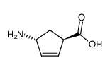 (1R,4R)-4-氨基环戊烯羧酸结构式