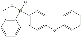 (4-Phenoxyphenyl) Phenyl Dimethoxysilane Structure