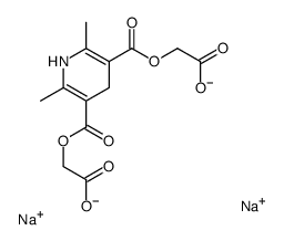 disodium,2-[5-(carboxylatomethoxycarbonyl)-2,6-dimethyl-1,4-dihydropyridine-3-carbonyl]oxyacetate Structure