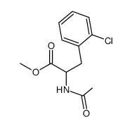 methyl 2-acetamido-3-(2-chlorophenyl)propanoate结构式