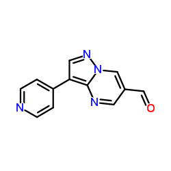 3-(4-Pyridinyl)pyrazolo[1,5-a]pyrimidin-6-carbaldehyd Structure