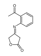 4-(2-acetyl-phenylimino)-dihydro-furan-2-one Structure