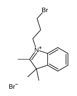 1-(3-bromopropyl)-2,3,3-trimethylindol-1-ium,bromide结构式