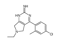 4-(4-chloro-2-methylphenyl)-6-ethyl-5,7-dihydropyrrolo[3,4-d]pyrimidin-2-amine结构式