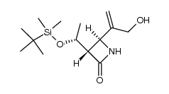 (3S,4S)-3-((R)-1-((tert-butyldimethylsilyl)oxy)ethyl)-4-(3-hydroxyprop-1-en-2-yl)azetidin-2-one Structure
