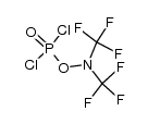 ((bis(trifluoromethyl)amino)oxy)phosphonic dichloride结构式