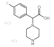 (4-Fluorophenyl)(piperazin-1-yl)acetic acid dihydrochloride Structure