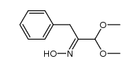 1,1-dimethoxy-3-phenylpropan-2-one oxime结构式