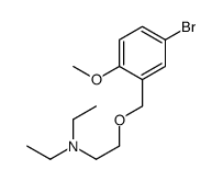 2-[(5-bromo-2-methoxyphenyl)methoxy]-N,N-diethylethanamine Structure