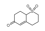3,4,8,8a,tetrahydro-2H-1-benzothiopyran-6(7H)-one 1,1-dioxide结构式