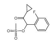 3-cyclopropyl-1-(2-fluorophenyl)-3-oxopropyl methanesulfonate Structure