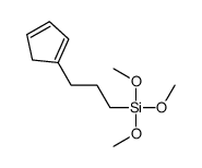 3-cyclopenta-1,3-dien-1-ylpropyl(trimethoxy)silane结构式