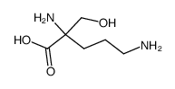 D-Ornithine,2-(hydroxymethyl)- (9CI)结构式