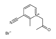 2-methyl-1-(2-oxopropyl)pyridin-1-ium-3-carbonitrile,bromide Structure