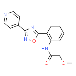 2-methoxy-N-{2-[3-(pyridin-4-yl)-1,2,4-oxadiazol-5-yl]phenyl}acetamide Structure