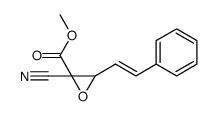 methyl 2-cyano-3-(2-phenylethenyl)oxirane-2-carboxylate结构式