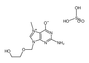 7-methyl-9-<(2-hydroxyethoxy)methyl>guanine hemisulfate Structure