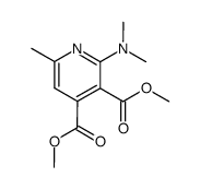 dimethyl 6-methyl-2-dimethylaminopyridine-3,4-dicarboxylate结构式