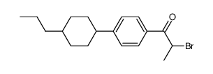 1-<α-bromopropionyl>-4-<4-propylcyclohexyl>benzene Structure