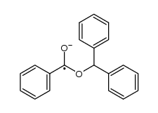 radical anion of diphenylmethyl benzoate Structure