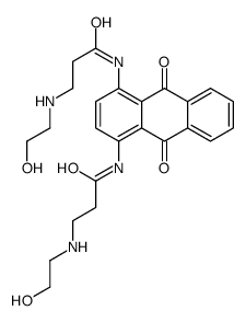 3-(2-hydroxyethylamino)-N-[4-[3-(2-hydroxyethylamino)propanoylamino]-9,10-dioxoanthracen-1-yl]propanamide结构式