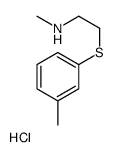 N-methyl-2-(3-methylphenyl)sulfanylethanamine,hydrochloride结构式