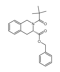 benzyl (3S)-1,2,3,4-tetrahydro-2-pivaloylisoquinoline-3-carboxylate Structure