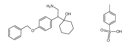 1-[2-amino-1-(4-benzyloxyphenyl)ethyl]cyclohexanol p-toluene sulphonate Structure